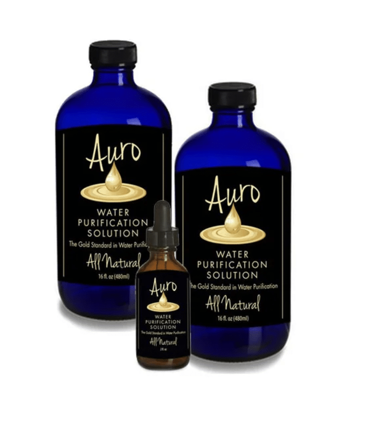Natural Healing Room - Auro 2x 16oz Blue Cobalt Glass Auro + Free 2oz Bundle