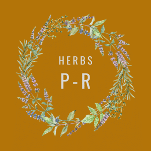 Herbs P-R